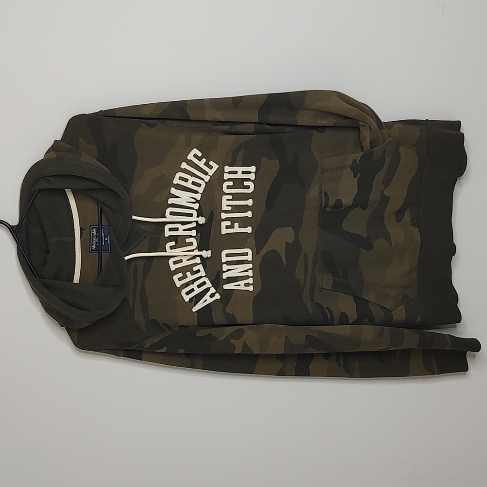 Abercrombie Camo Hoodie M FLAWED